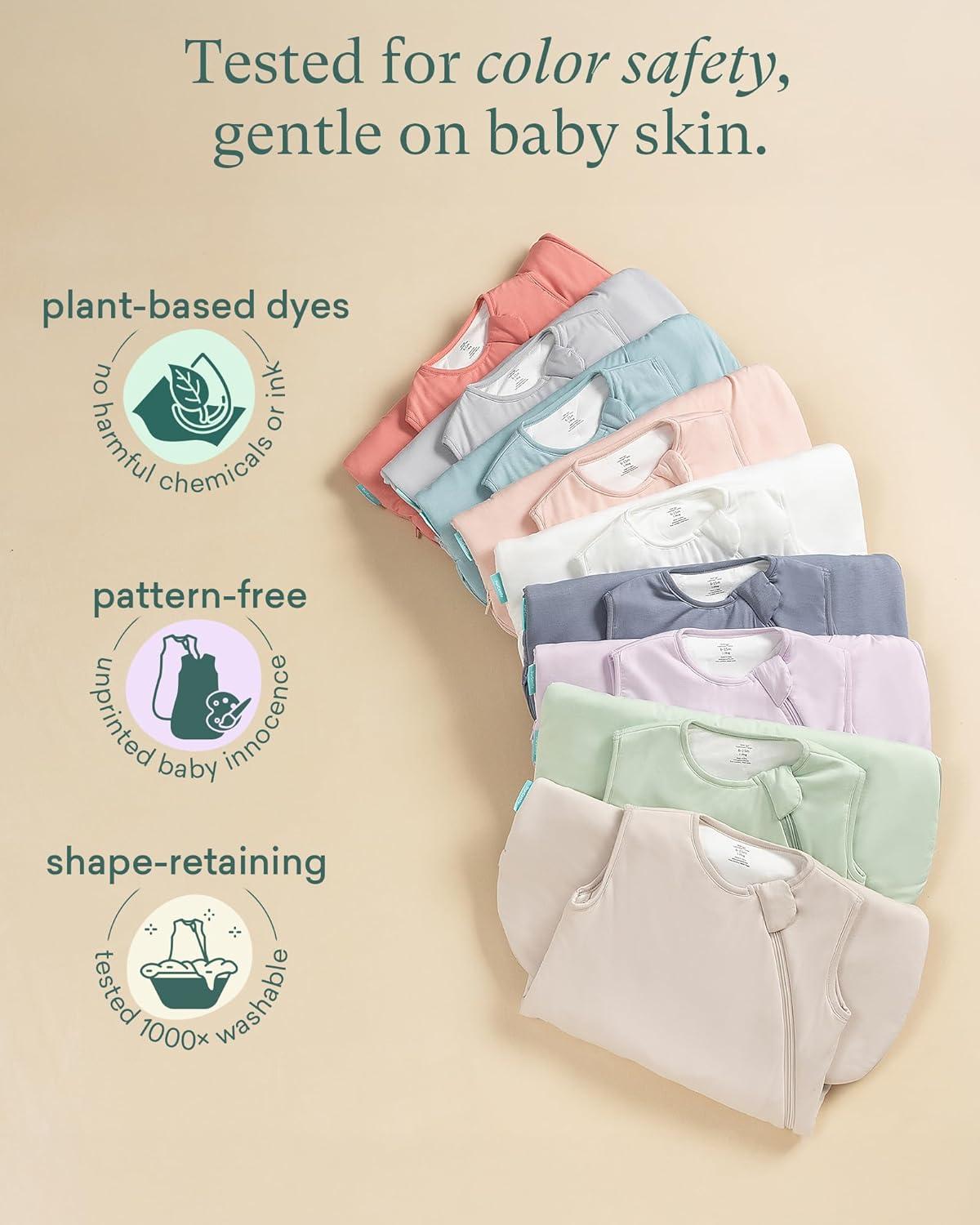 imagePurComfy Supersoft Sleep Sack 10 TOG Premium Bamboo Viscose Baby Sleeping Bag 2Way Zipper Sleep Sack Baby Wearable BlanketOat