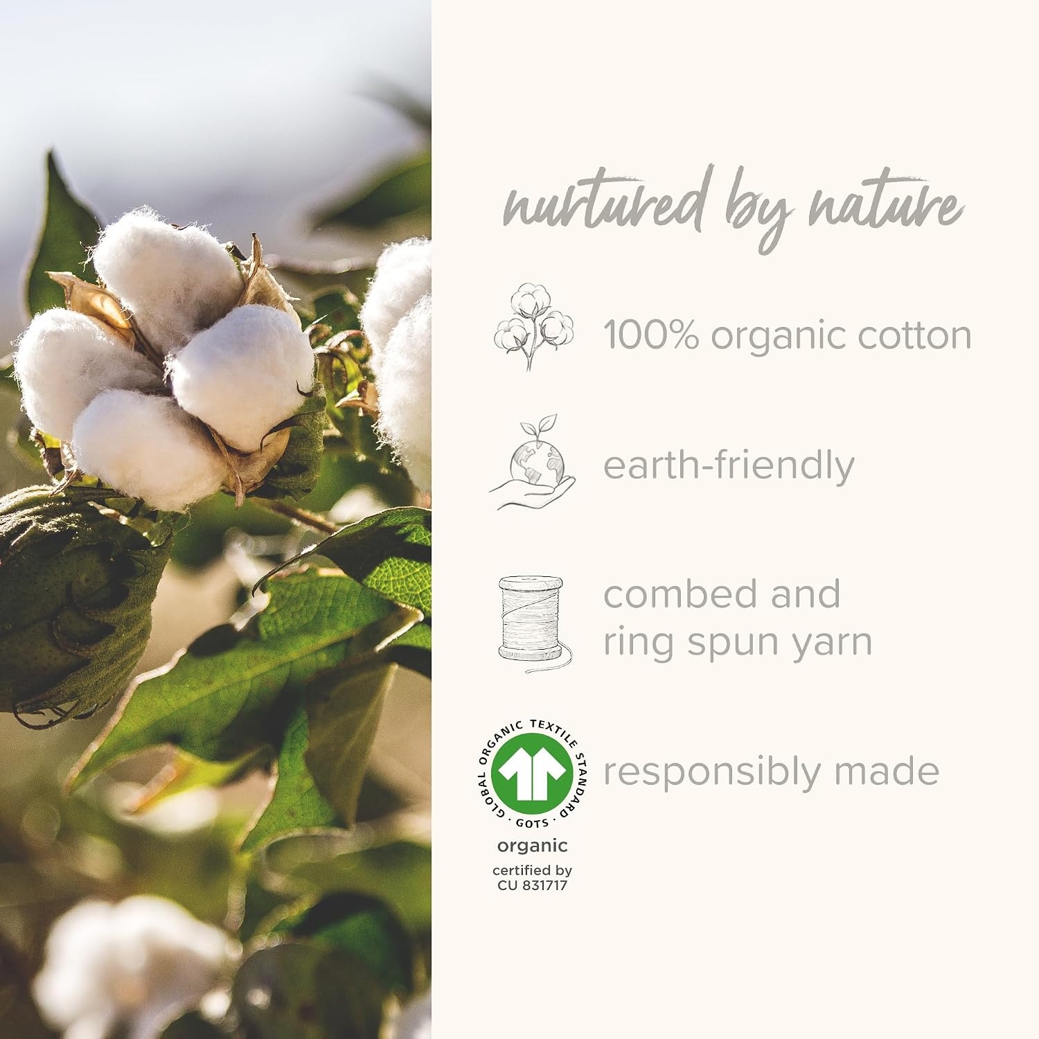 image:imageBurts Bees Baby Organic Beekeeper Infant Wearable Blanket Unisex Swaddle Cozy 2way zip sleep sack is available in lightweight 05 TOG or medium weight 15 TOG options for a great nights sleepQuilted Oat Rugby Stripe