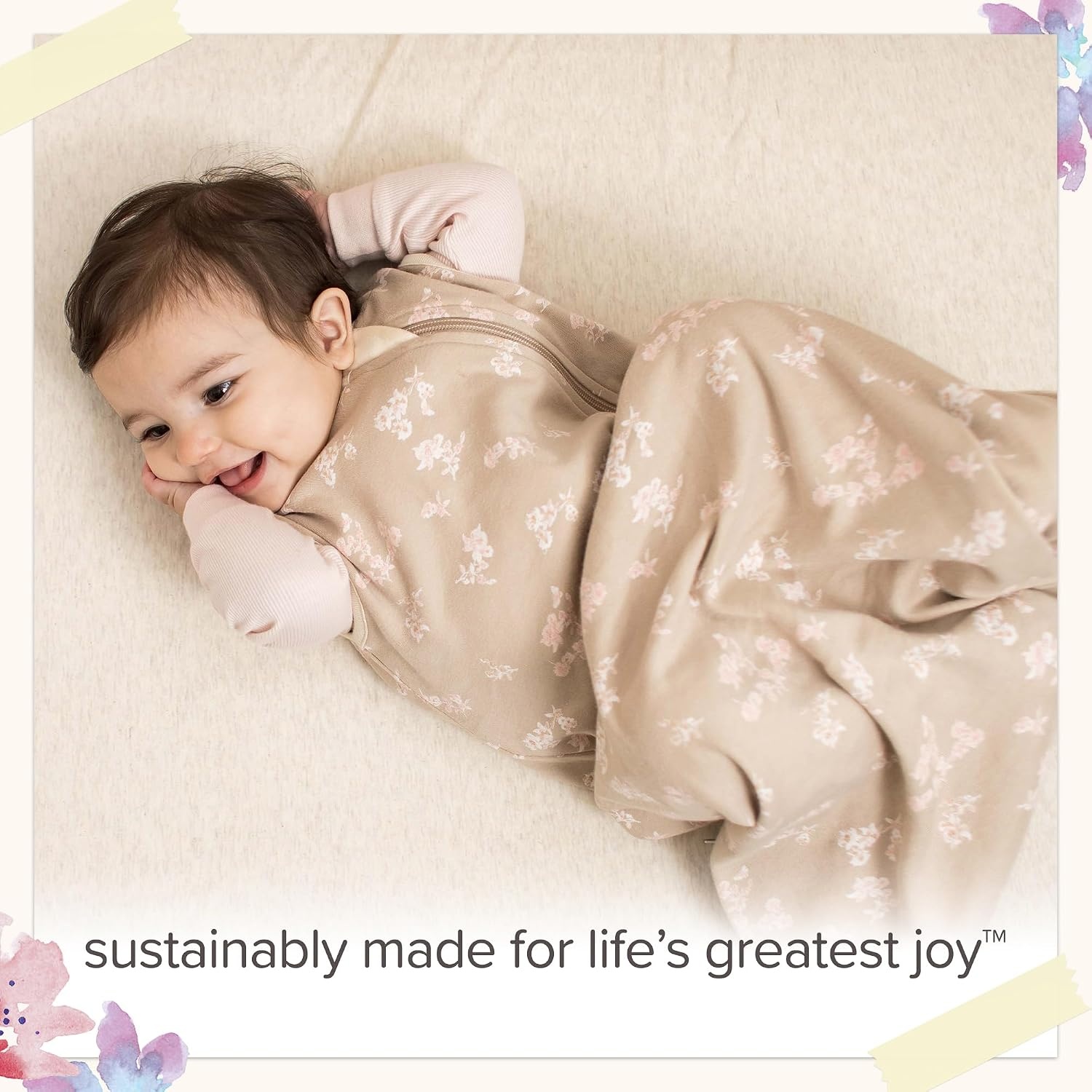 image:imageBurts Bees Baby Organic Beekeeper Infant Wearable Blanket Unisex Swaddle Cozy 2way zip sleep sack is available in lightweight 05 TOG or medium weight 15 TOG options for a great nights sleepQuilted Pink