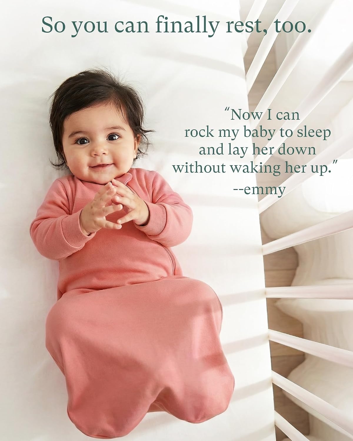 image:imagePurComfy Supersoft Premium Bamboo Viscose Long Sleeve Sleep Sack 10 TOG Baby Sleeping Bag Wearable Blanket Baby with 2Way ZipperBlush