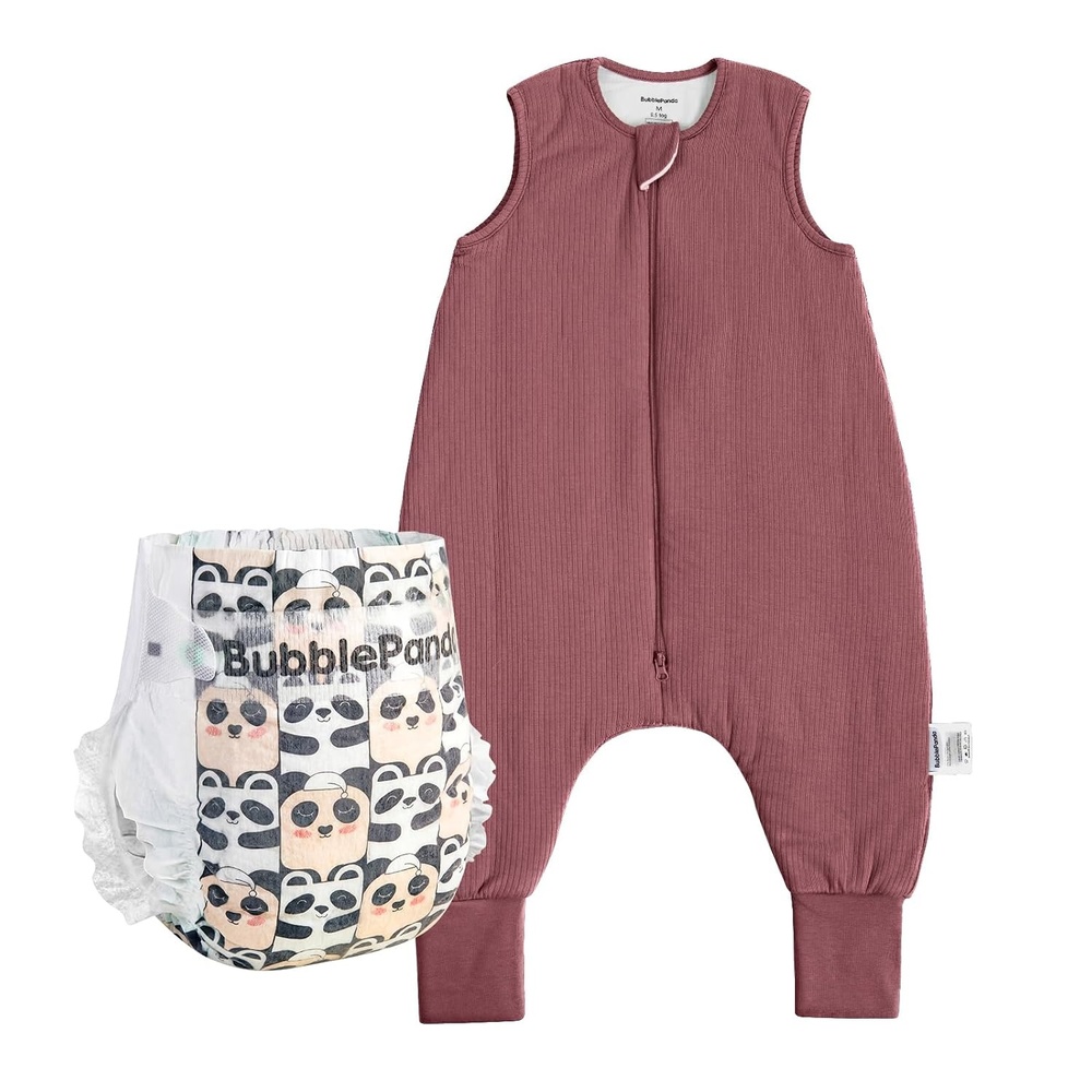image:imageBubblePanda Sleep Sack with Feet 2436 Months 10 Tog amp Overnight Baby DiapersSize 6 Count 68