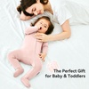 BubblePanda Rayon Made From Bamboo Baby Pajamas Long Sleeve Sleepers(Blush)
