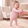 BubblePanda Rayon Made From Bamboo Baby Pajamas Long Sleeve Sleepers(Blush)