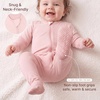 BubblePanda Rayon Made From Bamboo Baby Pajamas Long Sleeve Sleepers(Blush)