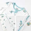 BubblePanda Rayon Made From Bamboo Baby Pajamas Long Sleeve Sleepers(Dinosaur)