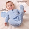 BubblePanda Rayon Made From Bamboo Baby Pajamas Long Sleeve Sleepers(Slate)