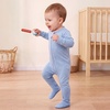 BubblePanda Rayon Made From Bamboo Baby Pajamas Long Sleeve Sleepers(Slate)