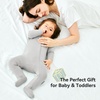 BubblePanda Rayon Made From Bamboo Baby Pajamas Long Sleeve Sleepers(Storm)