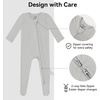 BubblePanda Rayon Made From Bamboo Baby Pajamas Long Sleeve Sleepers(Storm)