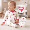BubblePanda Rayon Made From Bamboo Baby Pajamas Long Sleeve Sleepers(Strawberry)