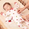 BubblePanda Rayon Made From Bamboo Baby Pajamas Long Sleeve Sleepers(Strawberry)