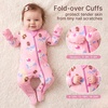 BubblePanda Rayon Made From Bamboo Baby Pajamas Long Sleeve Sleepers(Unicorns)