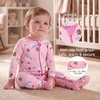BubblePanda Rayon Made From Bamboo Baby Pajamas Long Sleeve Sleepers(Unicorns)