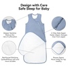 BubblePanda Rayon Made From Bamboo Sleep Sack 12-18 Months 2.5 Tog Winter Toddler Sleep Sack for Babies Soft Warm Quilted Baby Wearable Blanket 2-Way Zipper Thick Baby Sleeping Bag(Slate)