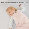 BubblePanda Rayon Made From Bamboo Sleep Sack 12-18 Months 2.5 Tog Winter Toddler Sleep Sack for Babies Soft Warm Quilted Baby Wearable Blanket 2-Way Zipper Thick Baby Sleeping Bag(Pink)