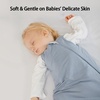 BubblePanda Rayon Made From Bamboo Sleep Sack 12-18 Months 2.5 Tog Winter Toddler Sleep Sack for Babies Soft Warm Quilted Baby Wearable Blanket 2-Way Zipper Thick Baby Sleeping Bag(Slate)
