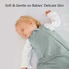 BubblePanda Rayon Made From Bamboo Sleep Sack 12-18 Months 2.5 Tog Winter Toddler Sleep Sack for Babies Soft Warm Quilted Baby Wearable Blanket 2-Way Zipper Thick Baby Sleeping Bag(Sage)