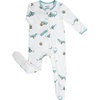 BubblePanda Rayon Made From Bamboo Baby Pajamas Long Sleeve Sleepers(Dinosaur)
