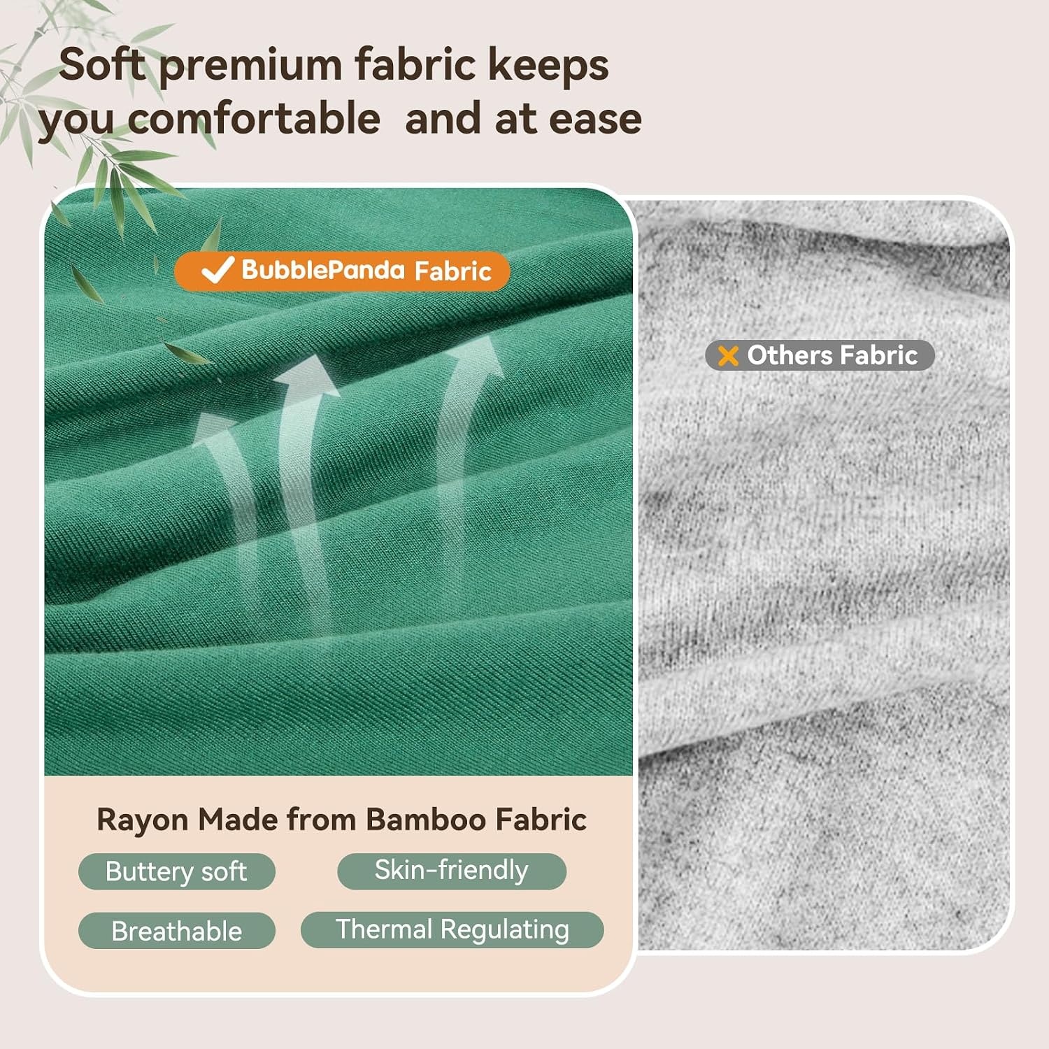 image:imageBubblePanda Maternity Nursing Pajamas Set 3 PCS Postpartum Breastfeeding PjGreen