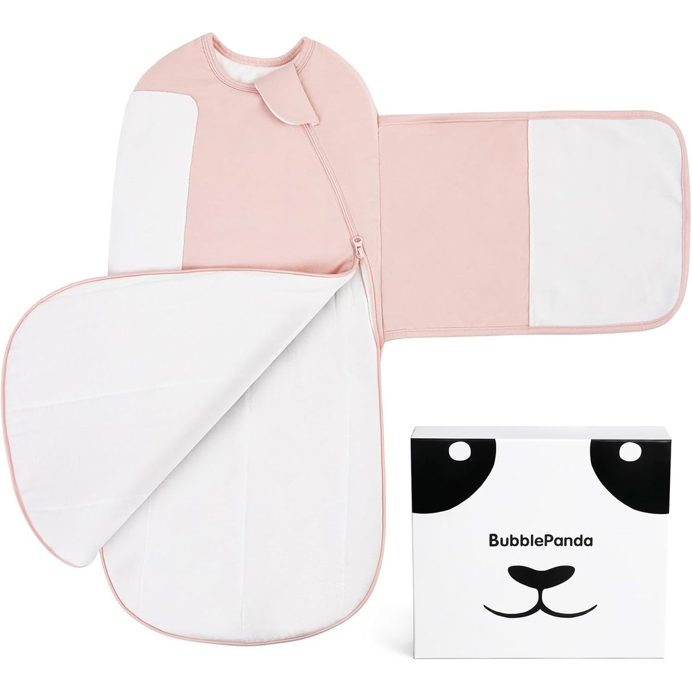 image:imageBubblePanda Rayon Made from Bamboo Swaddles for Newborn 03M Velcro SwaddlePink
