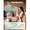BubblePanda Baby Bottle Sterilizer and Dryer, Compact 2-Layer Sterilizer