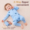 BubblePanda Baby Pajamas Rayon Made From Bamboo Footie Sleepers Girls Boys(Shark)