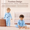 BubblePanda Baby Pajamas Rayon Made From Bamboo Footie Sleepers Girls Boys(Shark)