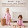 BubblePanda Baby Pajamas Rayon Made From Bamboo Footie Sleepers Girls Boys(Unicorns)