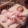 BubblePanda Rayon Made From Bamboo Baby Pajamas Unisex Newborn Sleepers(Pink)