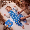 BubblePanda Rayon Made from Bamboo Sleep Sack with Feet 2t-3t 1.0 Tog Print(Blue Cookies)