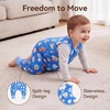 BubblePanda Rayon Made from Bamboo Sleep Sack with Feet 2t-3t 1.0 Tog Print(Blue Cookies)