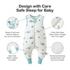 BubblePanda Rayon Made from Bamboo Sleep Sack with Feet 2t-3t 1.0 Tog Print(Dinosaur)