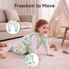 BubblePanda Rayon Made from Bamboo Sleep Sack with Feet 2t-3t 1.0 Tog Print(Green Cookies)