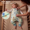 BubblePanda Rayon Made from Bamboo Sleep Sack with Feet 2t-3t 1.0 Tog Print(Green Cookies)