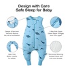 BubblePanda Rayon Made from Bamboo Sleep Sack with Feet 2t-3t 1.0 Tog Print(Shark)