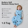 BubblePanda Rayon Made from Bamboo Sleep Sack with Feet 2t-3t 1.0 Tog Print(Shark)