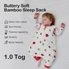 BubblePanda Rayon Made from Bamboo Sleep Sack with Feet 2t-3t 1.0 Tog Print(Strawberry)