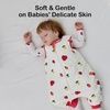 BubblePanda Rayon Made from Bamboo Sleep Sack with Feet 2t-3t 1.0 Tog Print(Strawberry)