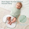 BubblePanda Rayon Made from Bamboo Swaddles for Newborn 0-3M Velcro Swaddle(Sage)