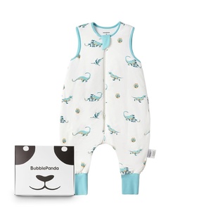 BubblePanda Rayon Made from Bamboo Sleep Sack with Feet 2t-3t 1.0 Tog Print(Dinosaur)