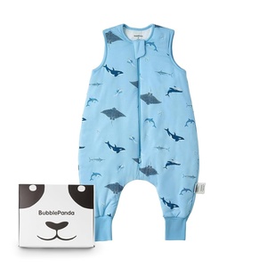 BubblePanda Rayon Made from Bamboo Sleep Sack with Feet 2t-3t 1.0 Tog Print(Shark)