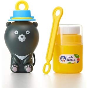 Uncle Bubble No Spill Bubbles – Panda Bear Toy for Toddlers & Kids(Black Bear)