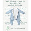PurComfy Bamboo Viscose Active Baby Toddler Sleepsuit 1.0 TOG(Slate)