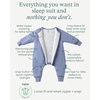PurComfy Bamboo Viscose Active Baby Toddler Sleepsuit 1.0 TOG(Whale)