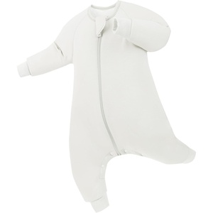 PurComfy Bamboo Viscose Active Baby Toddler Sleepsuit 1.0 TOG(Cream)