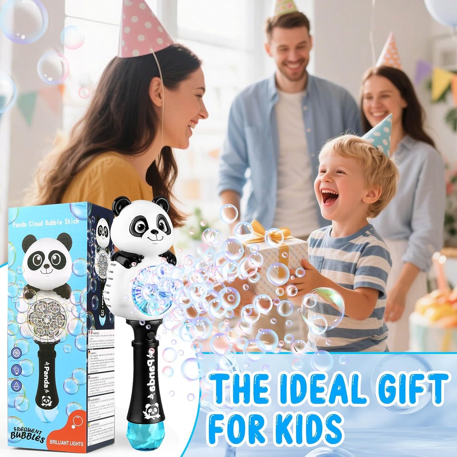 image:imageLight Up Bubble Wand Rechargeable Automatic Bubble Toy for Kids 38