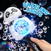 Light Up Bubble Wand, Rechargeable Automatic Bubble Toy for Kids 3-8