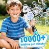 Light Up Bubble Wand, Rechargeable Automatic Bubble Toy for Kids 3-8