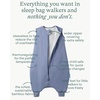 PurComfy Bamboo Viscose Toddler Sleep Sack with Feet, 12-18-24-2t-4t-5t(Whale)
