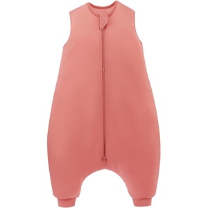 PurComfy Bamboo Viscose Toddler Sleep Sack with Feet, 12-18-24-2t-4t-5t(Coral)